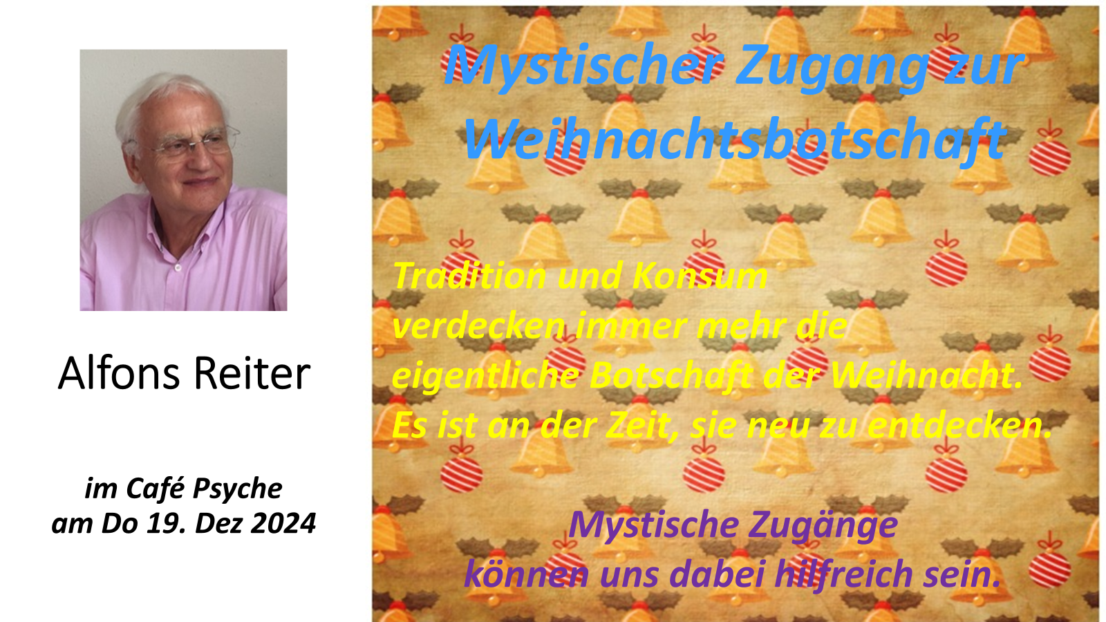 Mystischer Zugang zur Weihnachtsbotschaft
